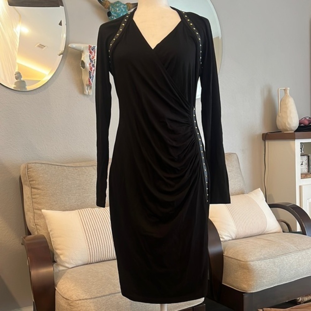 Carmen Marc Valvo Black Dress